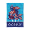 Evergreen Flag Patriotic Garden Flag 12x18 Double Sided, Patriotic House