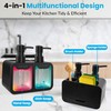 4-in-1 Kitchen Soap Dispenser Set - Dual Hand & Dish