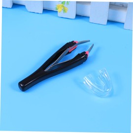 FOMIYES Pcs Stainless Steel Eyebrow Tweezers Automatic Retractable Precision Kit for Brows for Travel and Daily Use Random