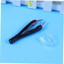 FOMIYES Pcs Stainless Steel Eyebrow Tweezers Automatic Retractable Precision Kit for Brows for Travel and Daily Use Random