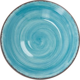 Carlisle FoodService Products Mingle Plastic Rimmed Bowl, Soup Bowl for Restaurants, Hospitals, 28.5 Ounces, Aqua
