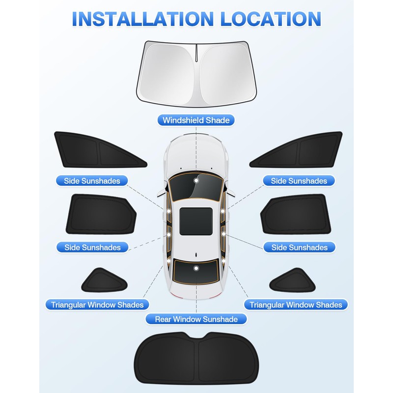 Canvcle Sunshades for Lexus NX 2022-2025 2026 Accessories Windshield Sun