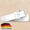 shenky Smooth Leather Belt in Various Colours and Waistbands, 3