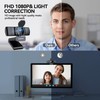 AUSDOM AF640 1080P Webcam with Microphone, 90°FOV USB PC Camera