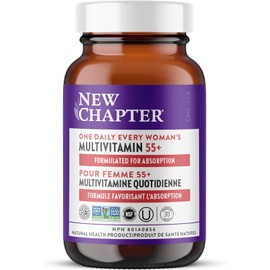 New Chapter Every Woman's One Daily 55+, 30 Tablets | Multivitamin for Women, Supports Immune, Bone & Vision Health, Gentle on the Stomach, Non-GMO, Gluten Free, Vegan & Kosher