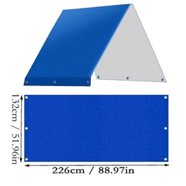 Waterproof Roof Replacement, Garden Swing Canopy, Children's Playground Roof, Awning Cover 132 x 226 cm, Swing Set Replacement Plan, Children's Playground Roof Roof, Suitable for Most Occasions