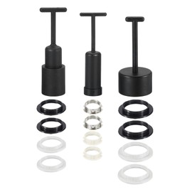 sourcing map G9/E14/E27 Light Socket Rings Metal Lamp Shade Holder Ring Replacement with Removal Tool Black White 1 Set