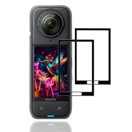 Insta360 X4 Glass Film, 2 Pieces, Insta360 X4 Film [Nippon Asahi Glass Material 9H Strength] Compatible Insta360 X4 Protective Film, Tempered Glass, High Transmittance, 3D Touch Compatible,