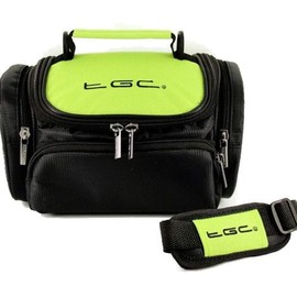 TGC ® Large Camera Case for Nikon DL24-85 Plus Accessories (Electric Green & Black)