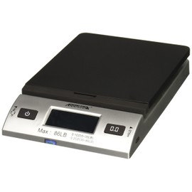 Accuteck S 86 lb All-In-One Silver Digital Shipping Postal Scale with Adapter (W-8260-86BS)