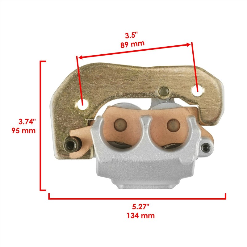 Caltric Front/Rear Brake Disc & Caliper Kit for CanAm Outlander