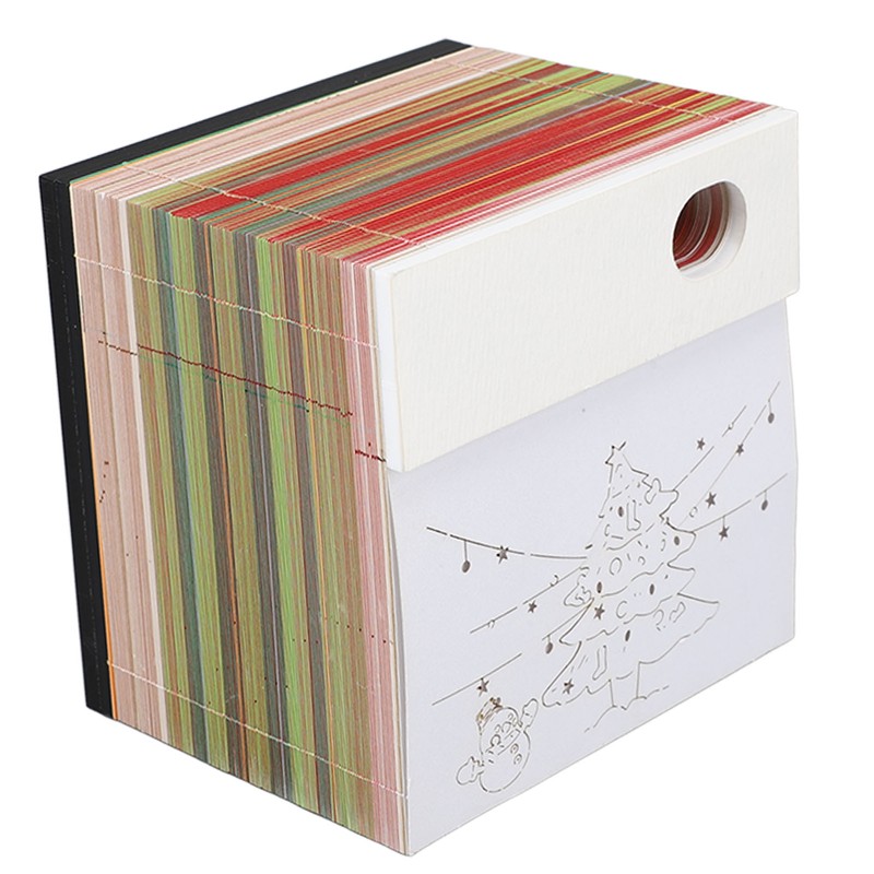 Christmas Tree 3D Memo Pad Innovative Paper Carving Art 3D