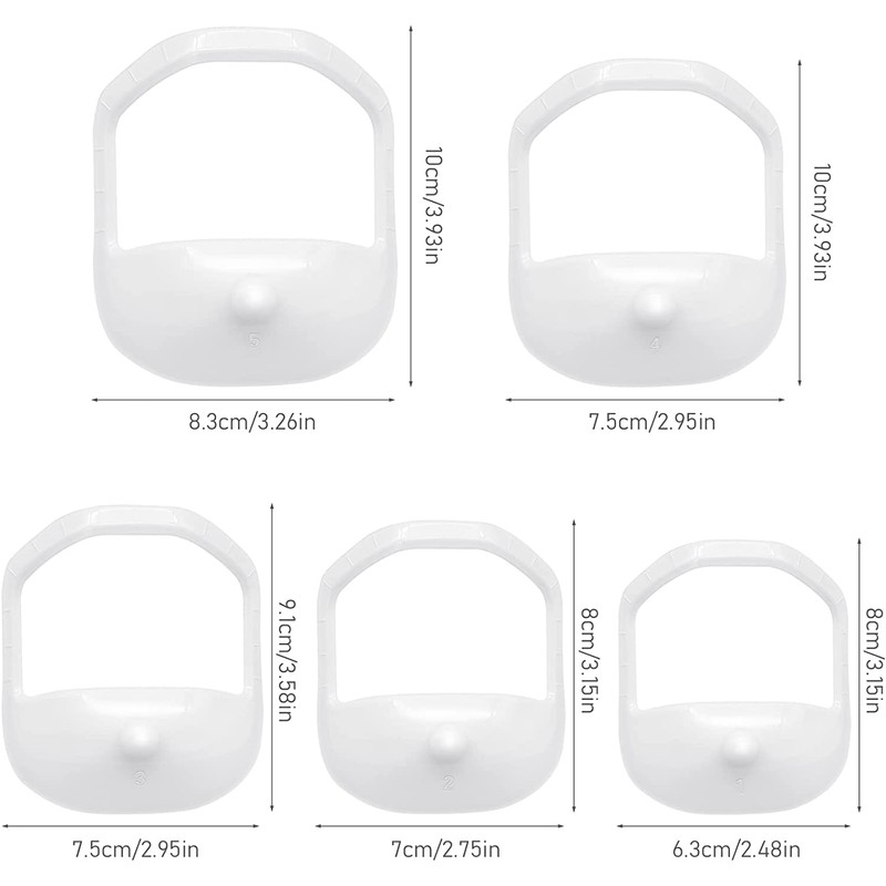 LATRAT Goatee Shaving Stencils, Transparent Beard Shaper, Styling Stencil, for