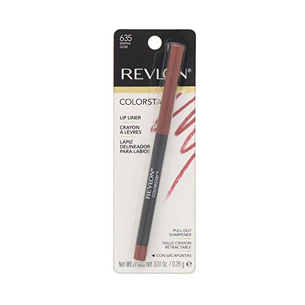 Revlon ColorStay Lipliner with SoftFlex, Sienna 635, 0.01 Ounce