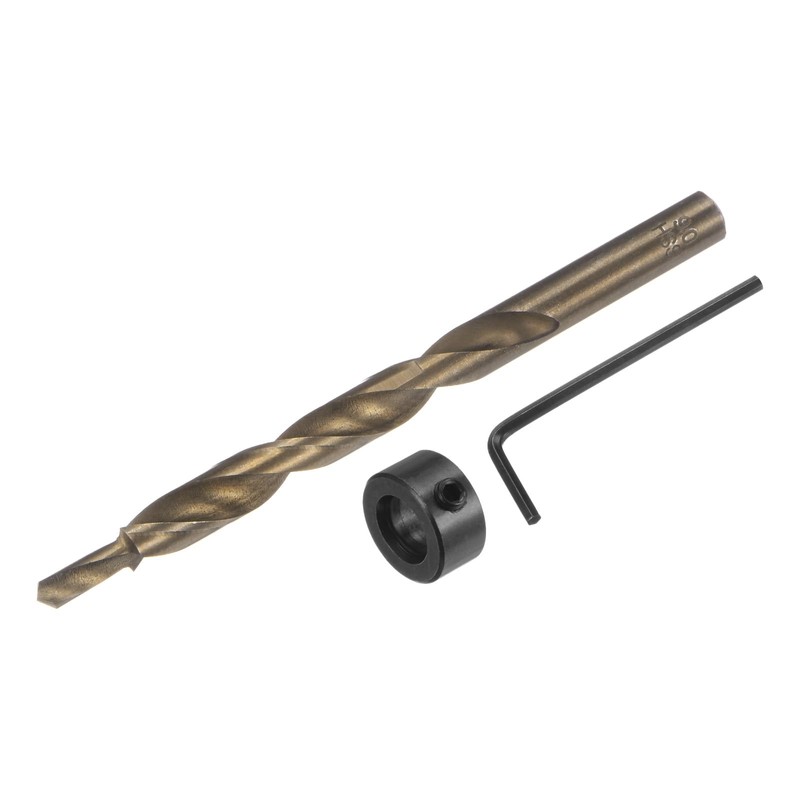 sourcing map Pocket Hole Drill Bit 23/64" Dia 13/64" Tip