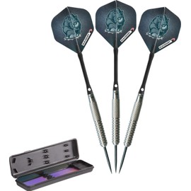 Elkadart Rhino 80% Tungsten Steel Tip Darts with Storage/Travel Case, 26 Grams