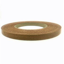 Edge Supply Brand Mahogany 3/4" X 250' Wood Veneer Edgebanding Preglued Roll. Easy Application Iron On with Hot Melt Adhesive. Smooth Sanded Finish. Flexible Edging. Made in USA.