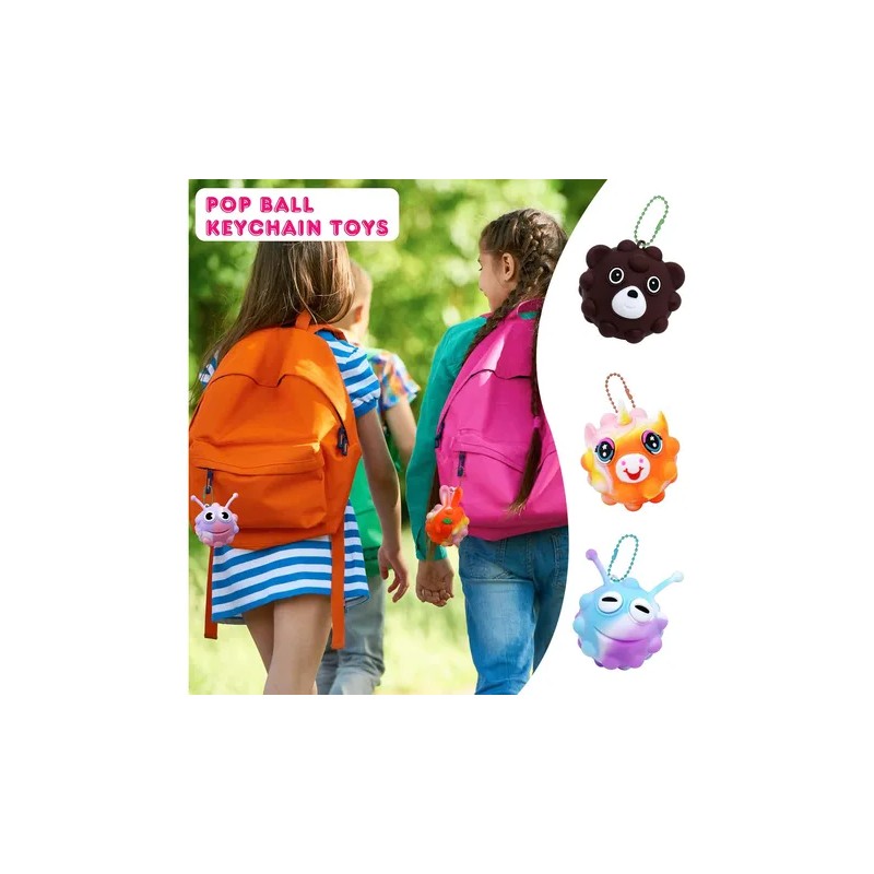 18 Pack Animal Pop Balls Party Favors For Kids,3d Pop