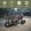 DACIRTY Motorcycle Seat Cover, Heat-insulating Double-sided Mesh Holes Breathable Burn-resistant