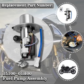 GERMCENS 15100-01H00 Fuel Pump Assembly Excellent Adaptability Reliable Compatible with Suzuki 2006-2007 GSXR-600 GSXR-750