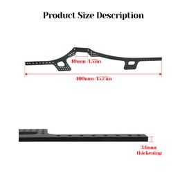 Carbon Fiber Chassis Frame Rails Fits for Axial SCX10 RC Model Car Parts Forward Low Center of Gravity Design