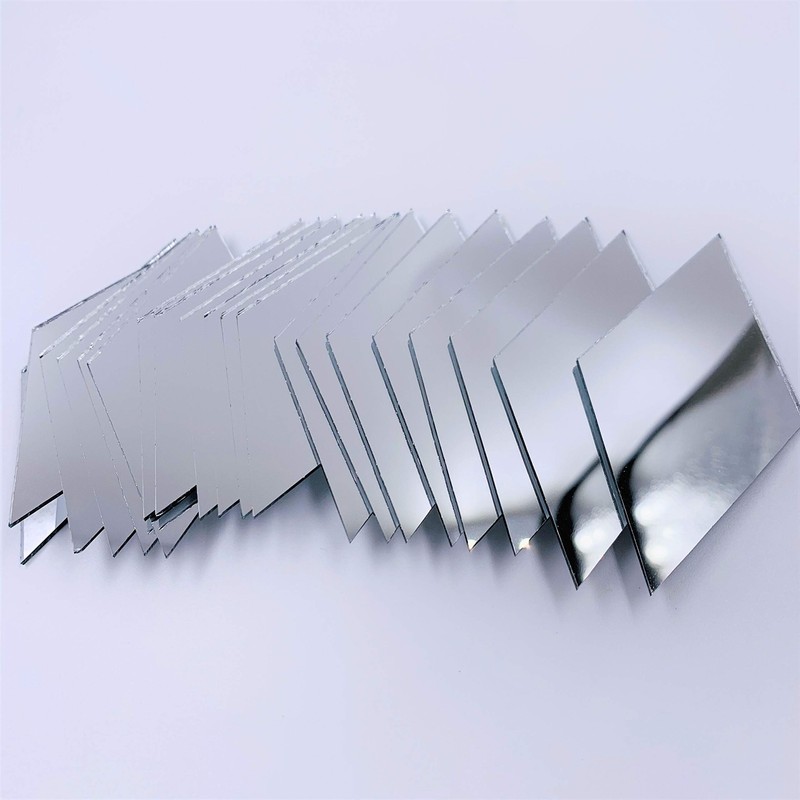 CHENRUI 3 inch (76.2 mm) Diamond Shape Mirror Mosaic Tiles