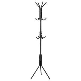 Coat Rack Stand, Metal Coat Hat Rack Tree, Strong Load Capacity Multi hooks for Coats Hats Scarves and Handbags Entryway Hallway Bedroom Office Space saving
