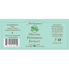 Flavorganics Organic Peppermint Extract, 2 ounce (2 pack)