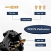 RALZAOTO PE22mm Carburetor for 110cc to 130cc Flange Motorcycle Engine