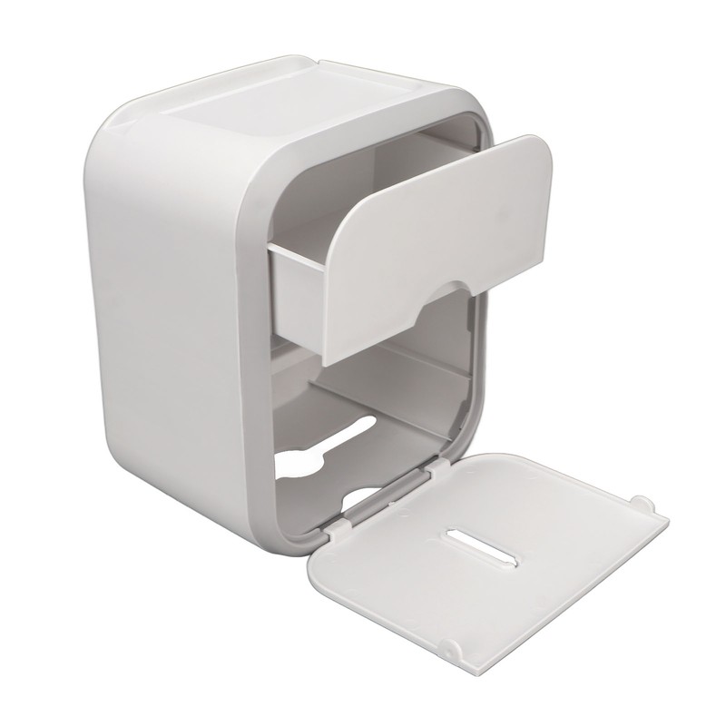 Paper Holder Box Wall Mounted Punching Free Waterproof Paper Towel