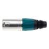 Keple 5 Pole XLR Plug, Green - Male Audio Mic