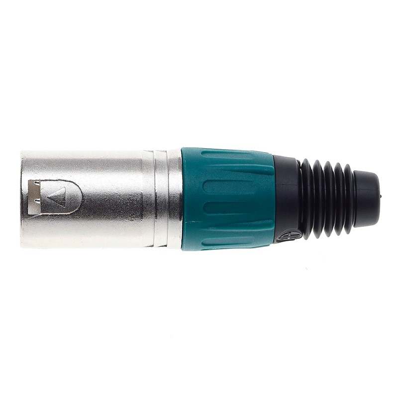 Keple 5 Pole XLR Plug, Green - Male Audio Mic