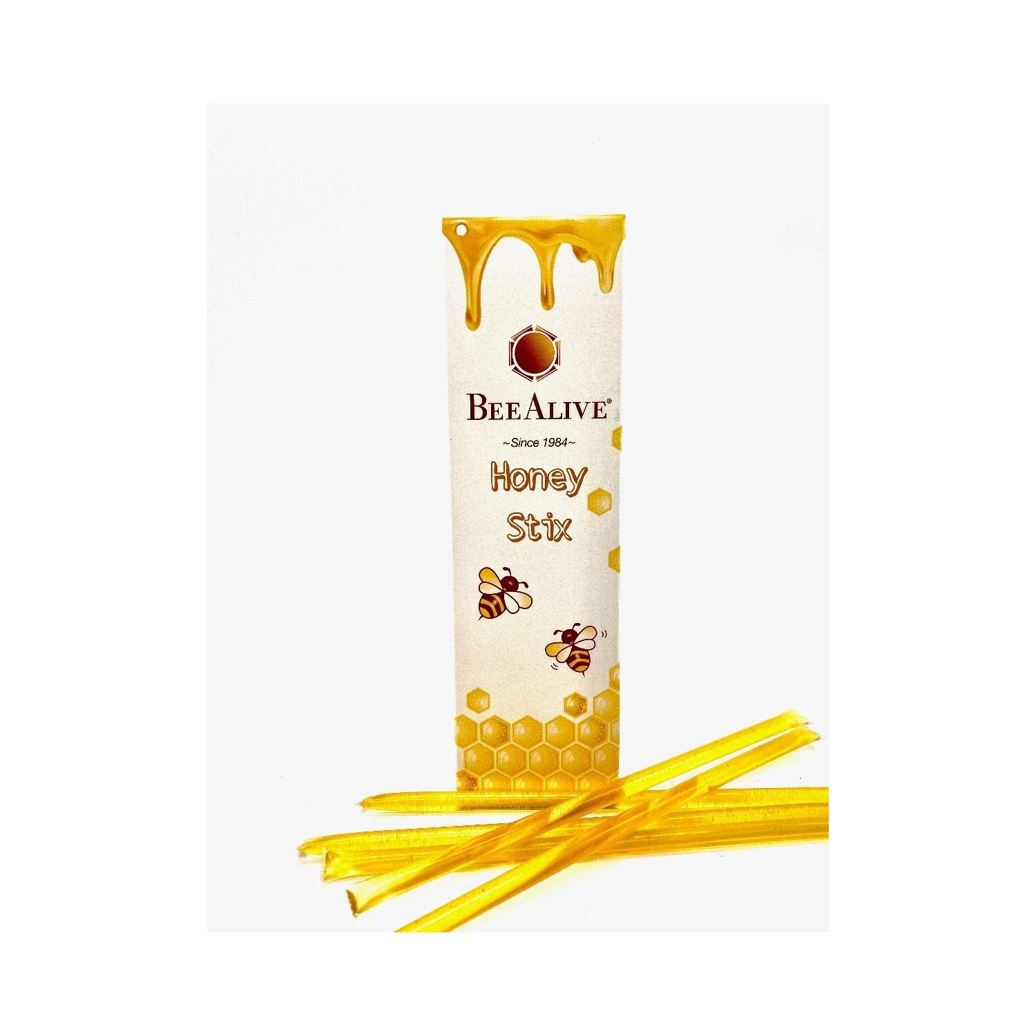 BeeAlive Honey Stix with Pure Star Thistle Honey - 24 Individiual ...
