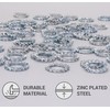 SKIR'CO (Pack of 50) Galvanised Flap Washers M10 External Locking