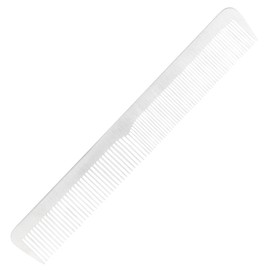 Baluue 1pc Static Fine Toothed Titanium Steel Hair Comb for Professional Hairdressing Silver Styling Tool for Salon and Home Use for Thick Curly Straight Hair