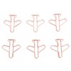 100Pcs Airplane Shaped Paper Clips Metal Lightweight Multipurpose Cute Shaped