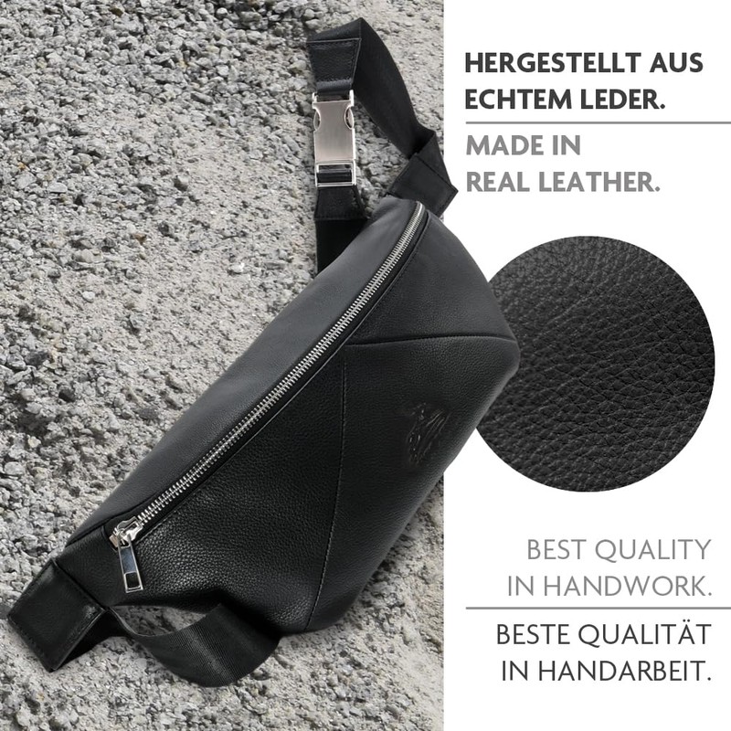Fa.Volmer ® Genuine Leather Shoulder Bag for Men and Women