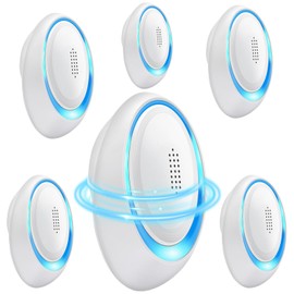 2025 Upgraded Mouse Repellent Indoor, 6 Pack Ultrasonic Pest Repeller, Roach Repellent Plug, Roach Repellent Plug for Roach, Spider, Mouse, Mosquito, Mice, Ant, Bugs Electronic Plug-in Pest Control
