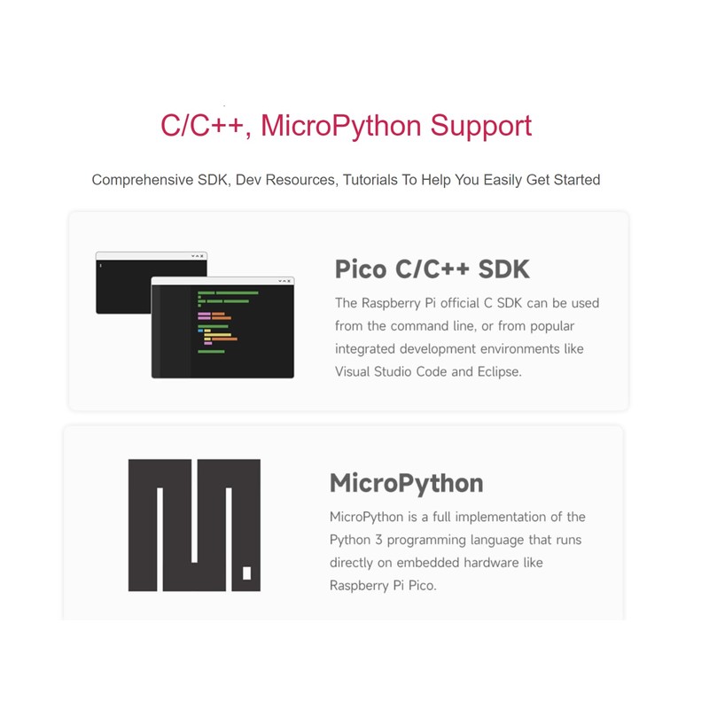 2 Pack Pre-Soldered Raspberry Pi Pico 2 with Header RP2350
