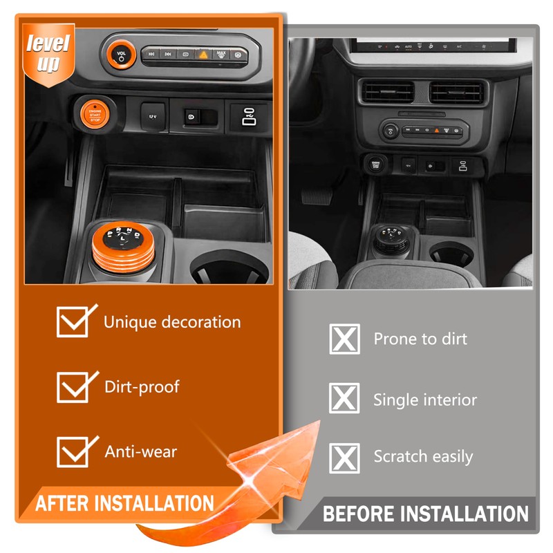 SENSHINE Knob Covers for Ford Maverick 2025 Gear Shift Switch