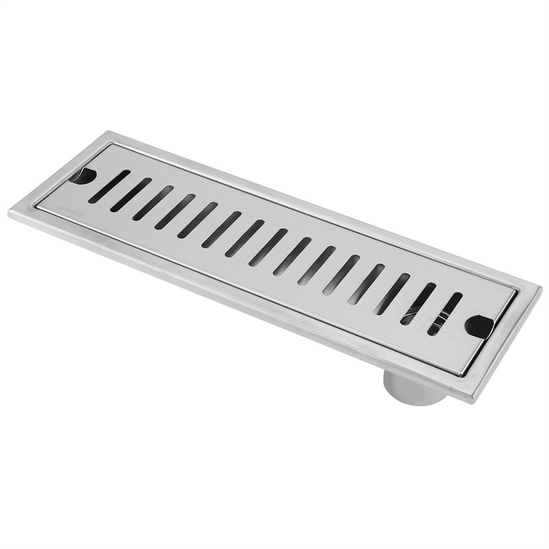 Large Flow Stainless Steel Rectangle Shower Floor Drain Bathroom Drainage