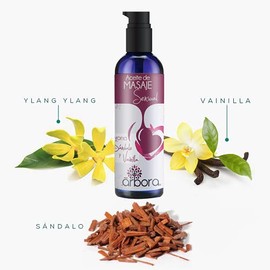 Árbora 2 Pack Aceites de Masaje Aroma Cítrico + Vainilla, Sándalo e Ylang Ylang | con Aceites Esenciales 100% Puros | Convierte tu Casa en un Spa | Comparte un Momento de Relajación | 90 ml
