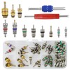 102Pcs Auto Air Conditioning Valve Core Accessories Kit A/C R12