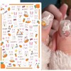 8 Sheets Easter Nail Art Stickers Cute Bunny Nail Stickers