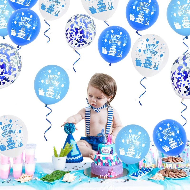 BEISHIDA 500 Yards Blue Ribbons Balloon String 5mm for Gift
