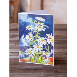 Caroline's Treasures 6003GCA7P Flowers - Daisy Greeting Cards and Envelopes Pack of 8 Blank Cards with Envelopes Whimsical A7 Size 5x7 Blank Note Cards