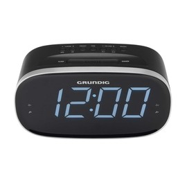 GRUNDIG Sonoclock 3100 Alarm Clock with Radio Function, FM Tuner, Alarm Function, Automatic Sleep Time, Snooze Function, Alarm Signal, LED Display, Black