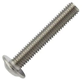 D2D Pack of 4 Flat Head Screws with Flange M5 x 55 mm with Hexalobular TX in Accordance with ISO 7380-2 Stainless Steel A2 V2A - Fret Screw