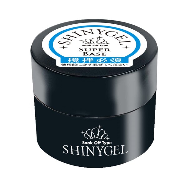 SHINYGEL Super Base, 0.2 oz (5 g), Made in Japan, Mochi Up & Off, Super Easy, Weakly Acidic Gel Nail