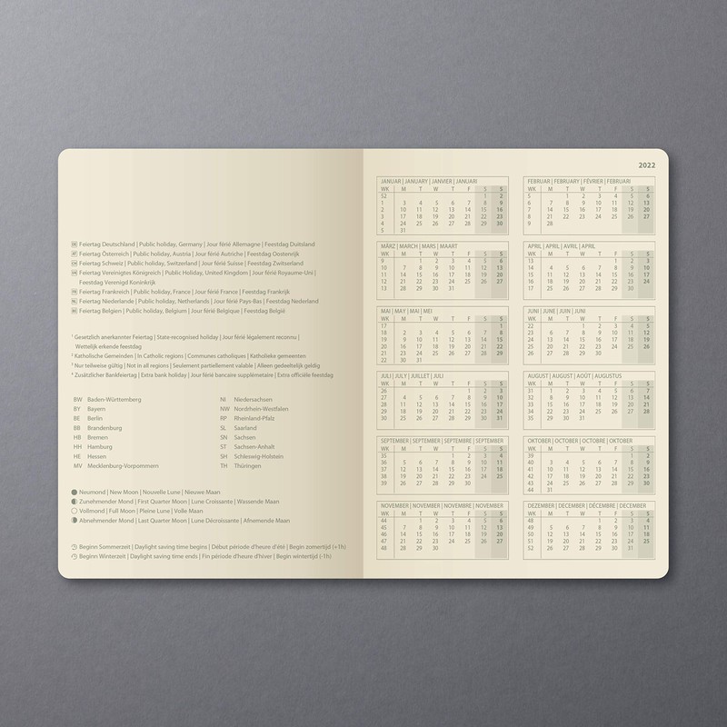 Sigel C2267 Conceptum Weekly Planner 2022-10,8 x 15,1 cm -